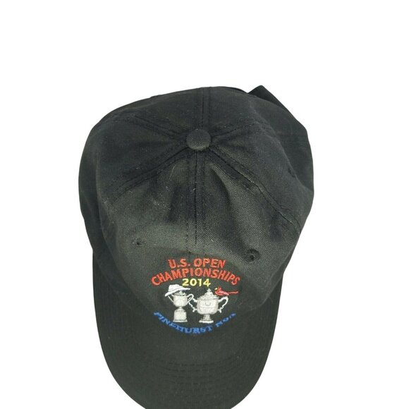 Pinehurst USGA Member Golf Hat Cap Black Adjustable Strapback 2014 US Open - Picture 4 of 9